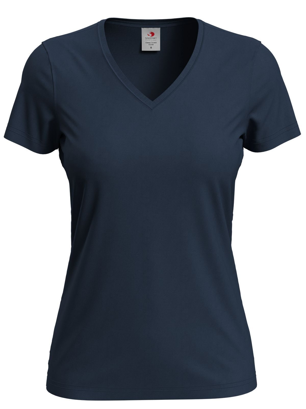 Classic-T V-Neck Damen T-Shirt – Stedman – Farbe blue midnight – individuell veredelbar