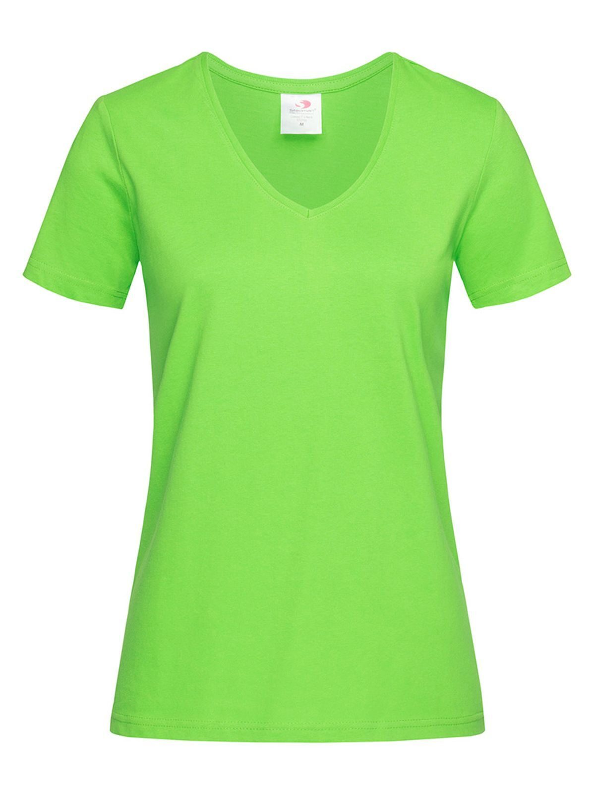 Classic-T V-Neck Damen T-Shirt – Stedman – Farbe kiwi – individuell veredelbar