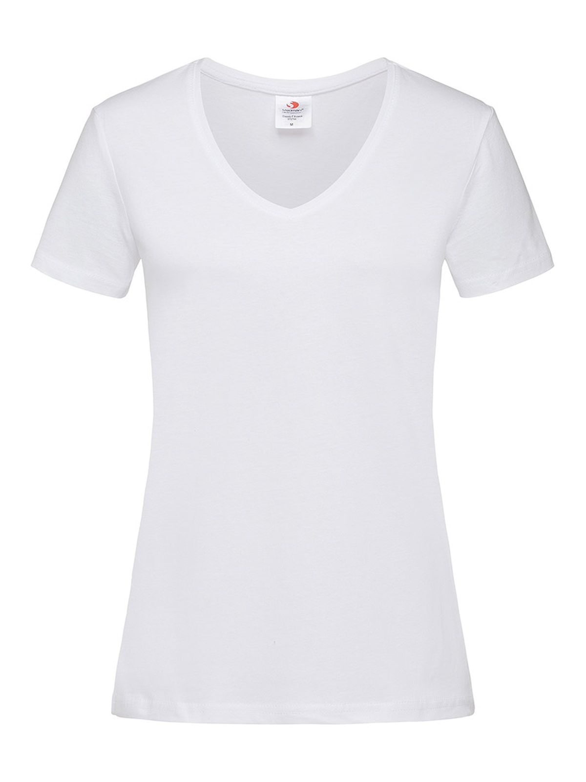 Classic-T V-Neck Damen T-Shirt – Stedman – Farbe Weiß – individuell veredelbar