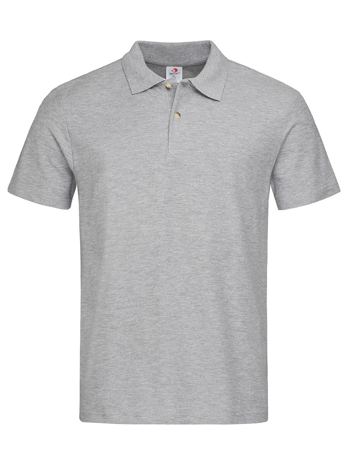 Polo Poloshirt – Stedman – Farbe grey heather – individuell veredelbar