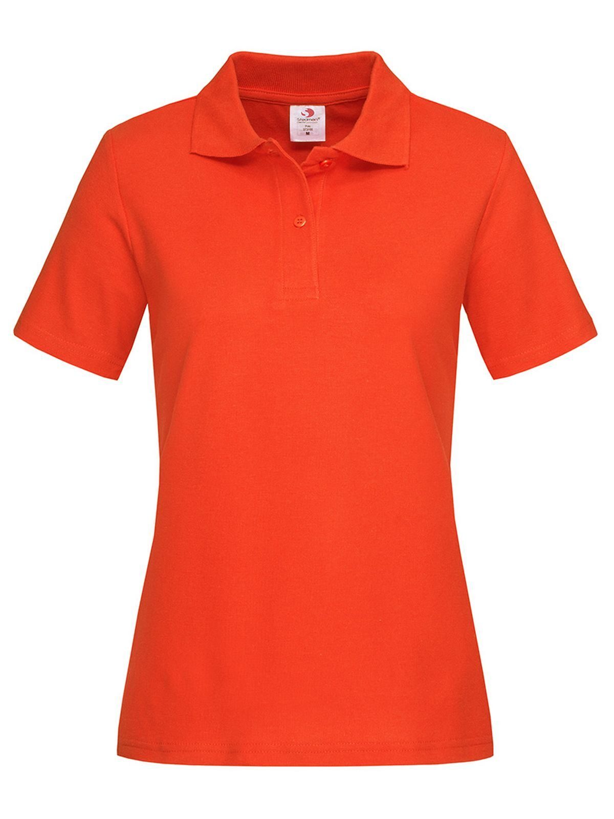 Polo da donna Damen Poloshirt – Stedman – Farbe brilliant orange – individuell veredelbar