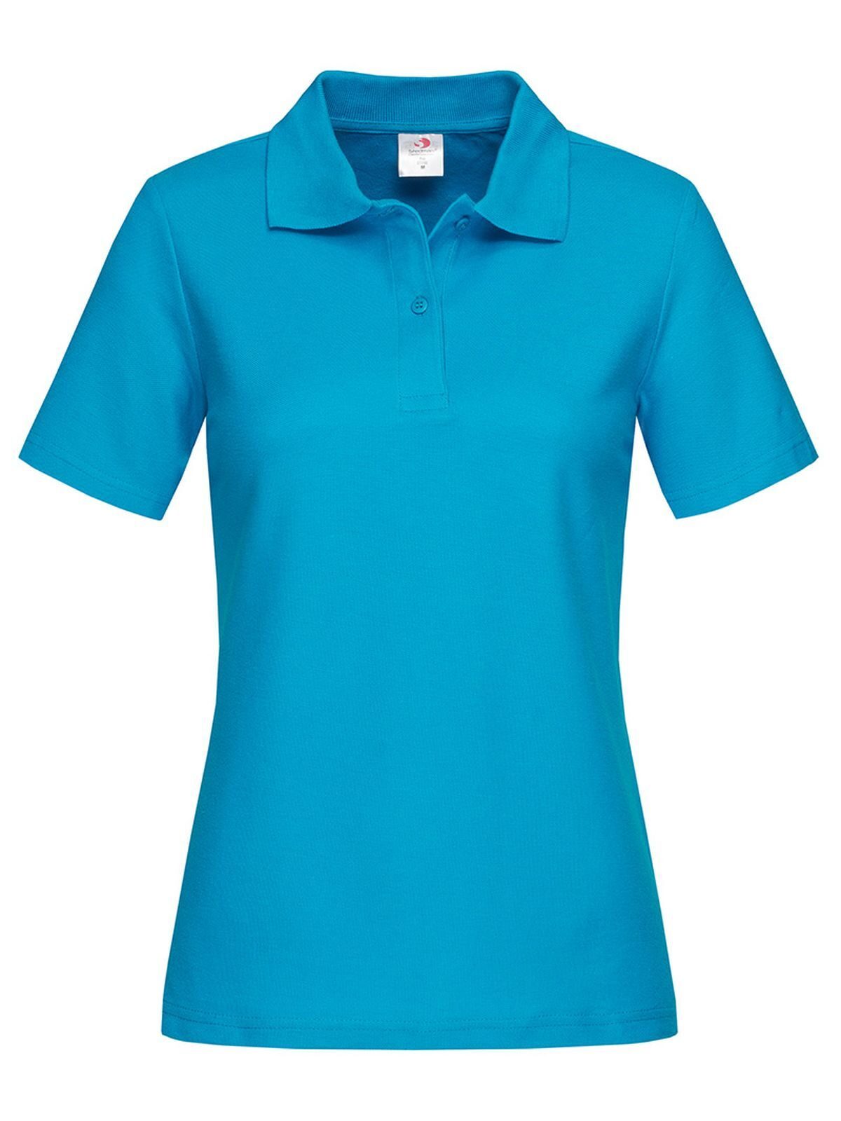 Polo da donna Damen Poloshirt – Stedman – Farbe ocean blue – individuell veredelbar