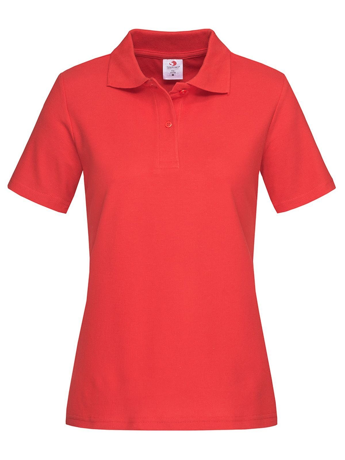 Polo da donna Damen Poloshirt – Stedman – Farbe scarlet red – individuell veredelbar