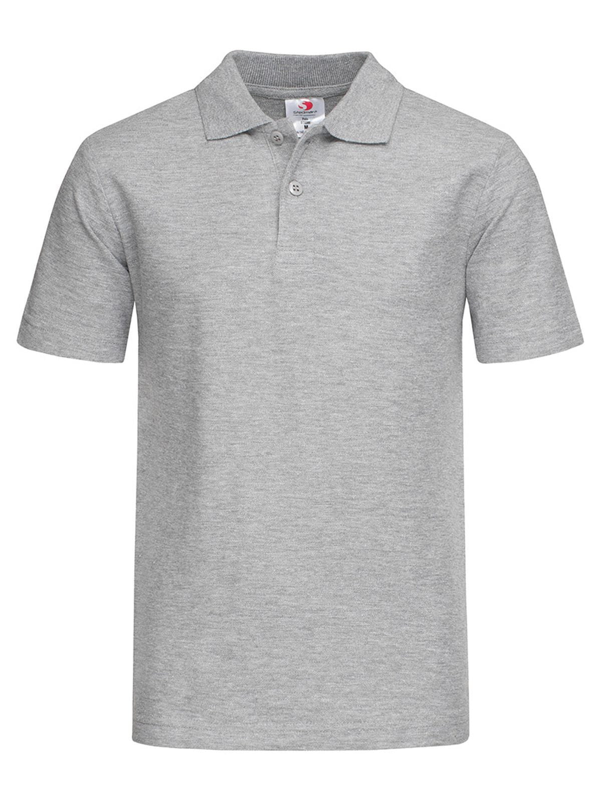 Polo da bambino Kinder Poloshirt – Stedman – Farbe grey heather – individuell veredelbar