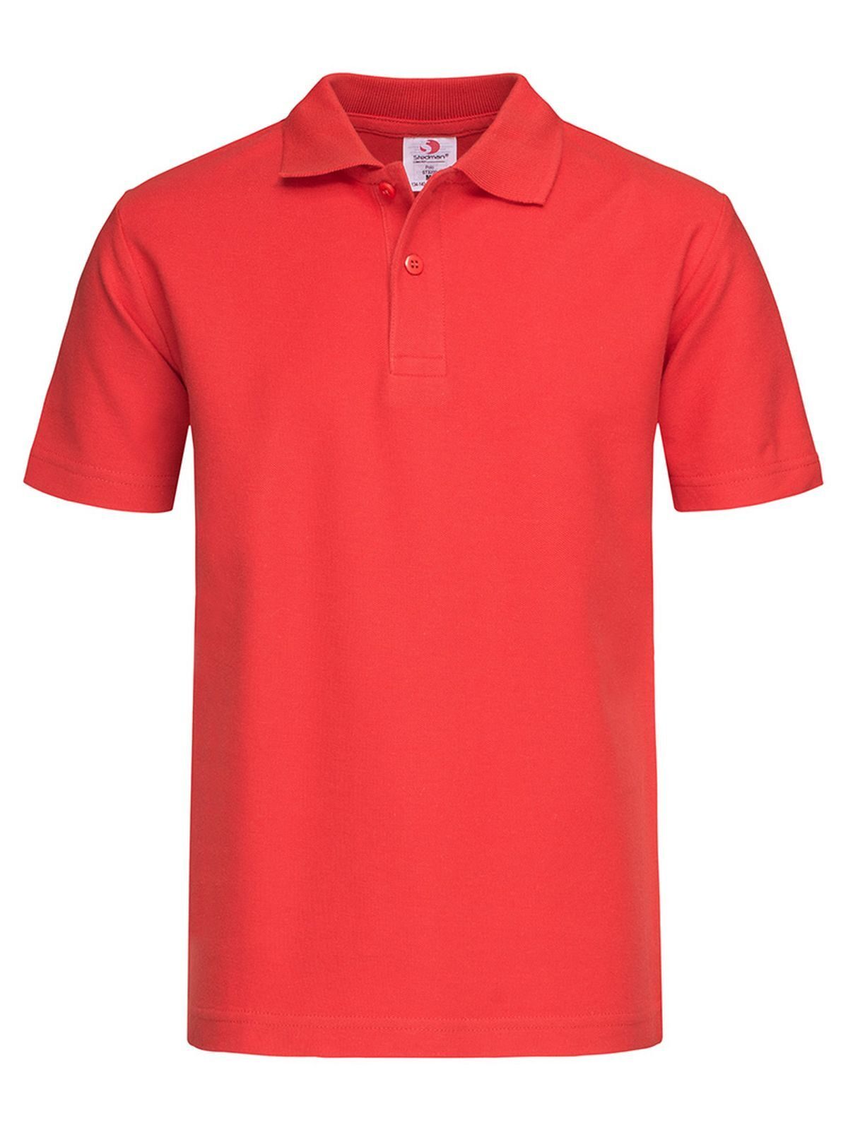 Polo da bambino Kinder Poloshirt – Stedman – Farbe scarlet red – individuell veredelbar