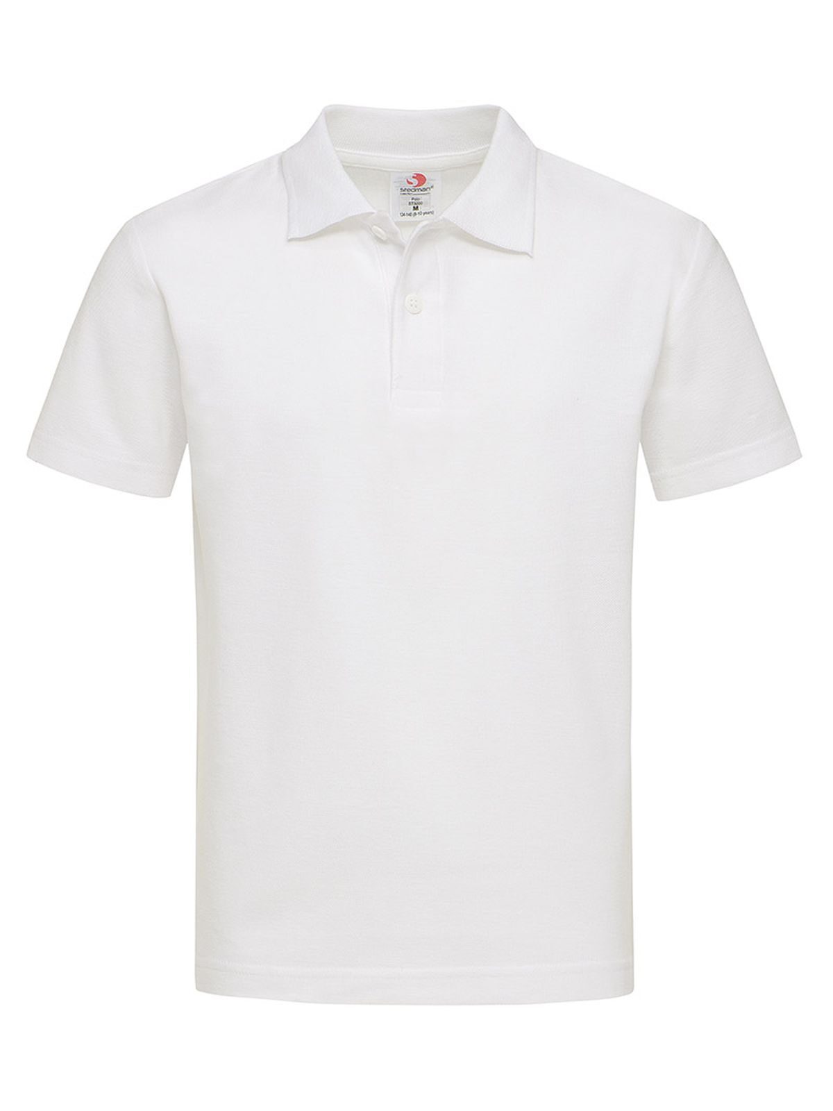 Polo da bambino Kinder Poloshirt – Stedman – Farbe Weiß – individuell veredelbar
