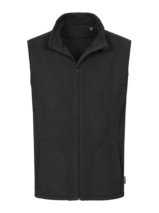 Active Fleece Vest – Stedman – Farbe black opal – individuell veredelbar