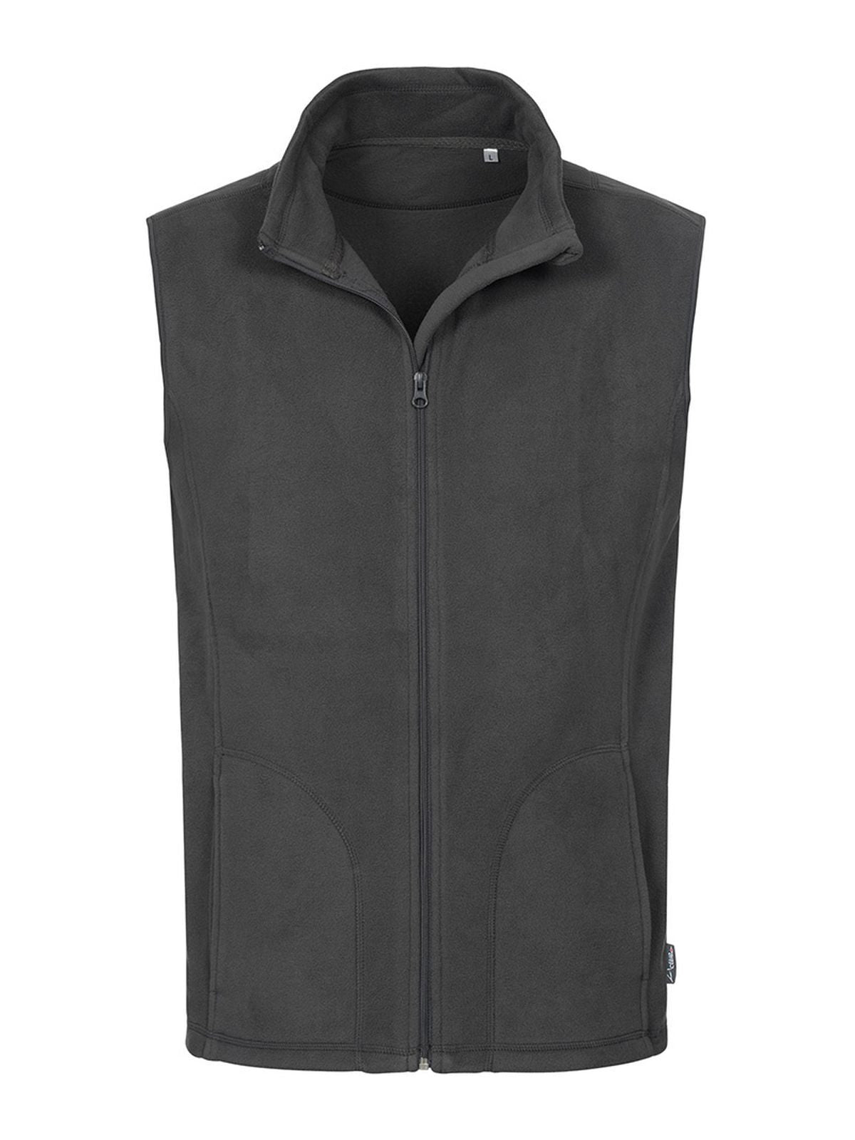 Active Fleece Vest – Stedman – Farbe grey steel – individuell veredelbar