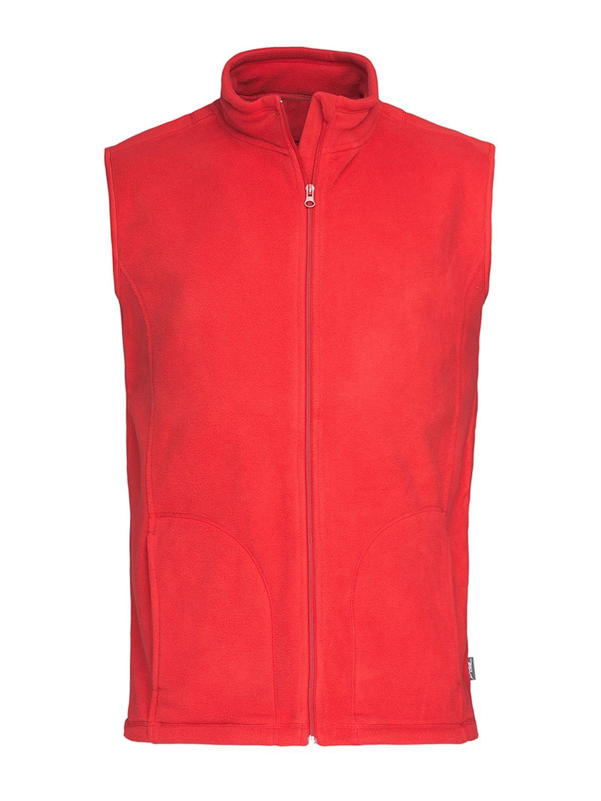 Active Fleece Vest – Stedman – Farbe scarlet red – individuell veredelbar
