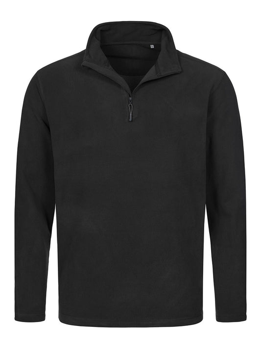 Active Fleece Half-Zip – Stedman – Farbe black opal – individuell veredelbar