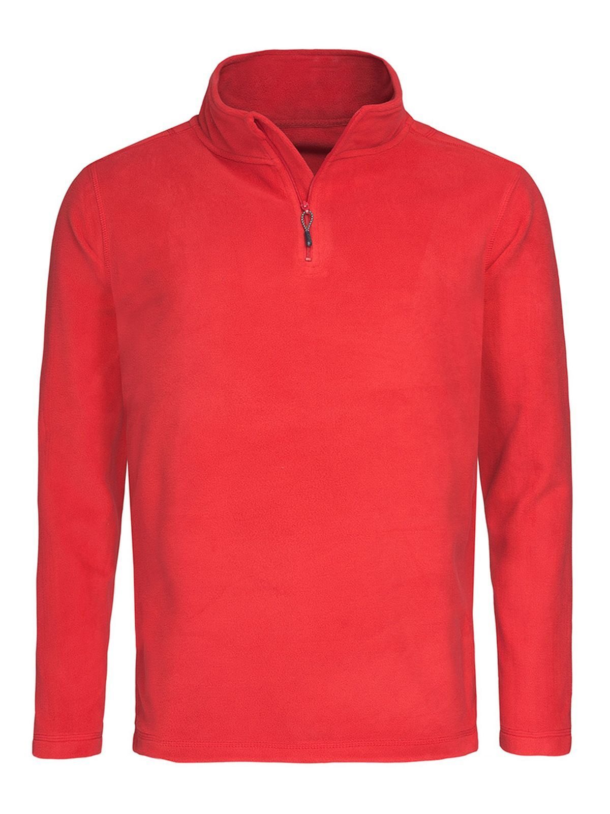 Active Fleece Half-Zip – Stedman – Farbe scarlet red – individuell veredelbar