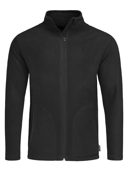 Active Fleece Jacket – Stedman – Farbe black opal – individuell veredelbar