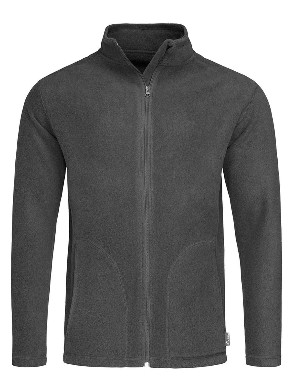 Active Fleece Jacket – Stedman – Farbe grey steel – individuell veredelbar