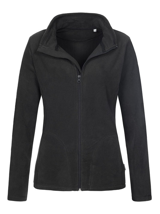 Active Fleece Jacket Damen – Stedman – Farbe black opal – individuell veredelbar