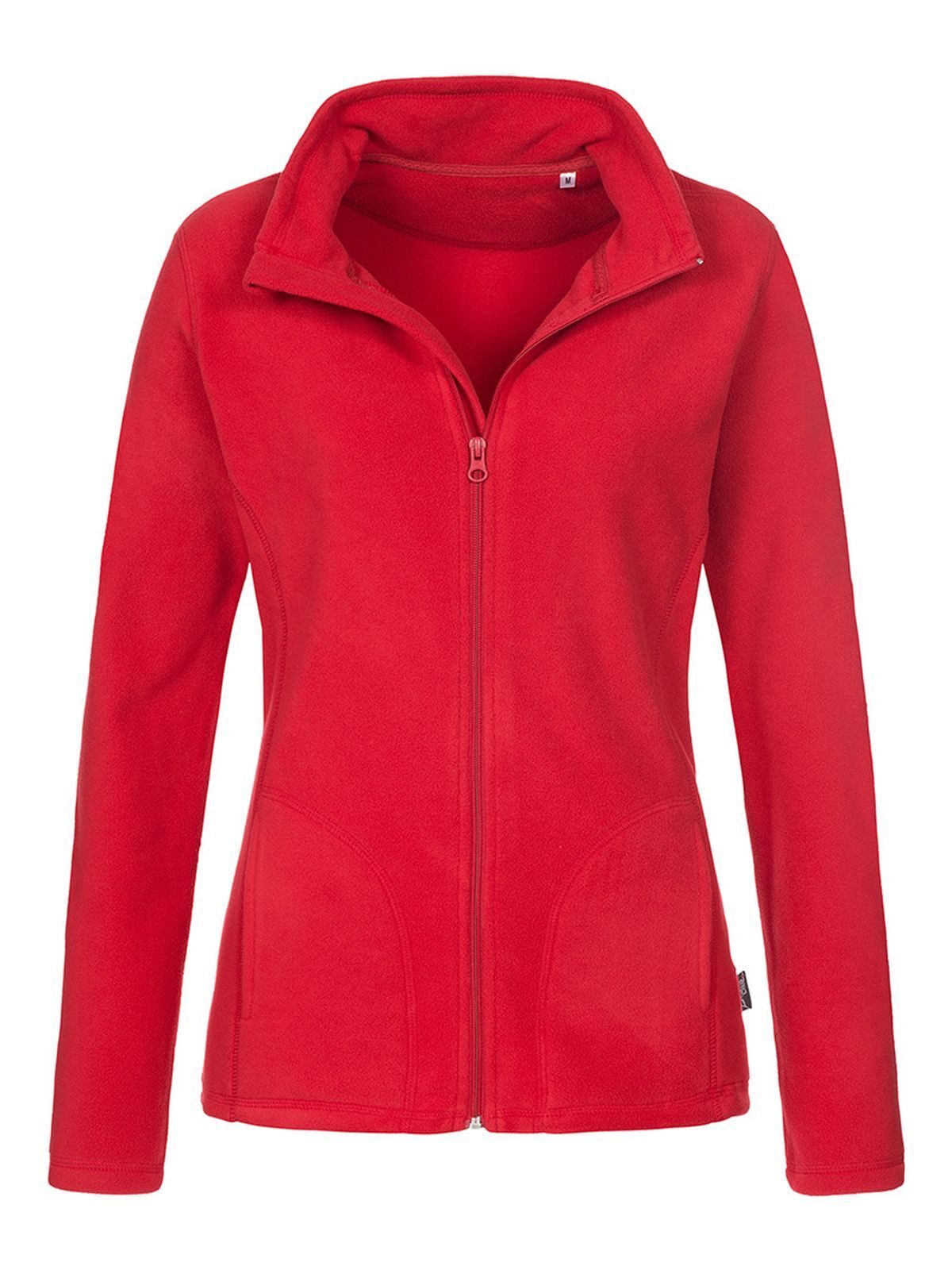 Active Fleece Jacket Damen – Stedman – Farbe scarlet red – individuell veredelbar