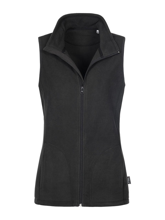 Active Fleece Vest Damen – Stedman – Farbe black opal – individuell veredelbar
