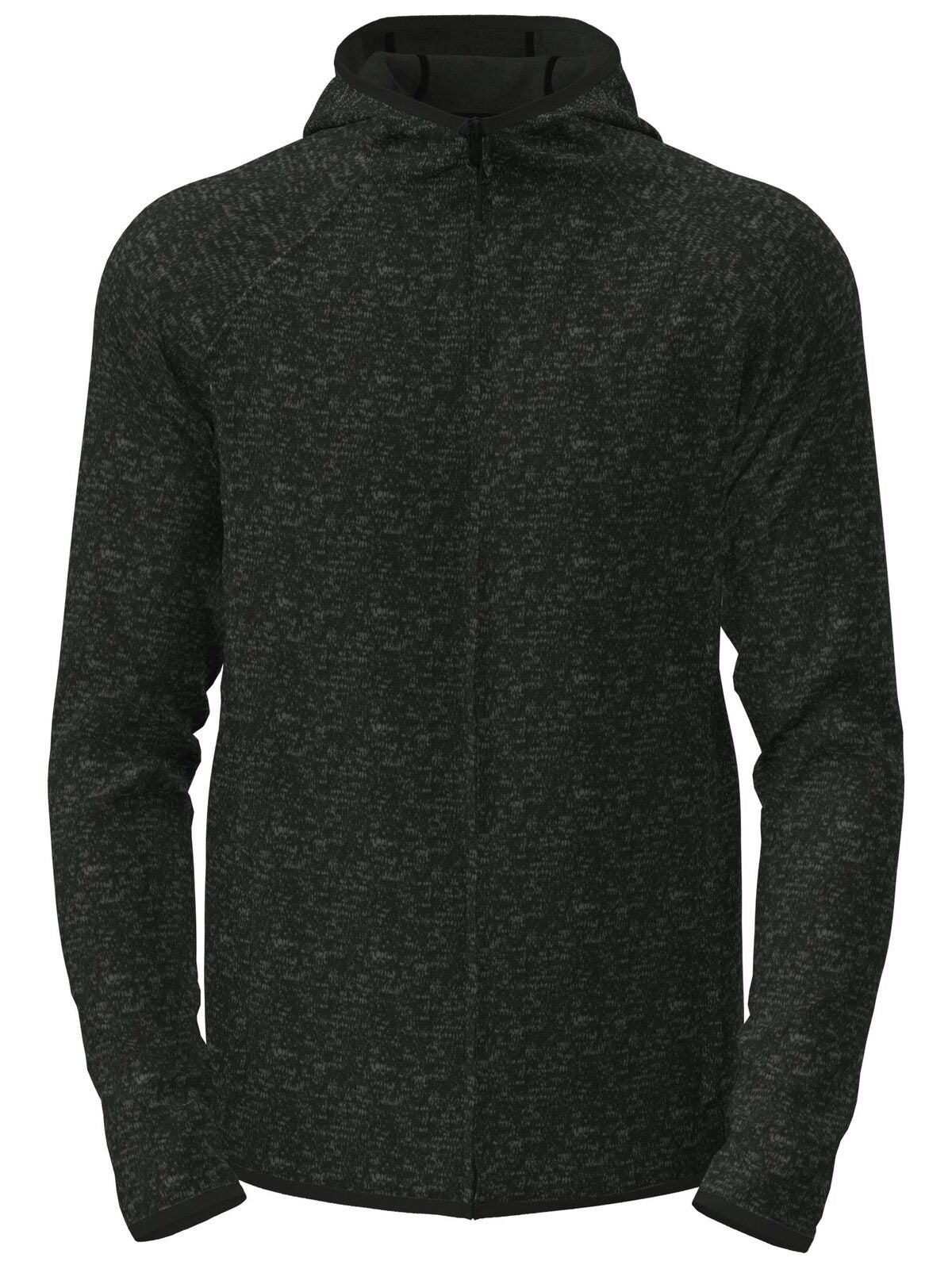 Lux Hooded Knit Fleece Jacket Herren – Stedman – Farbe black opal heather – individuell veredelbar