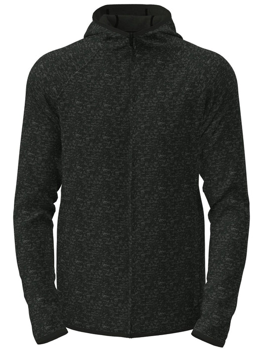 Lux Hooded Knit Fleece Jacket Herren – Stedman – Farbe black opal heather – individuell veredelbar
