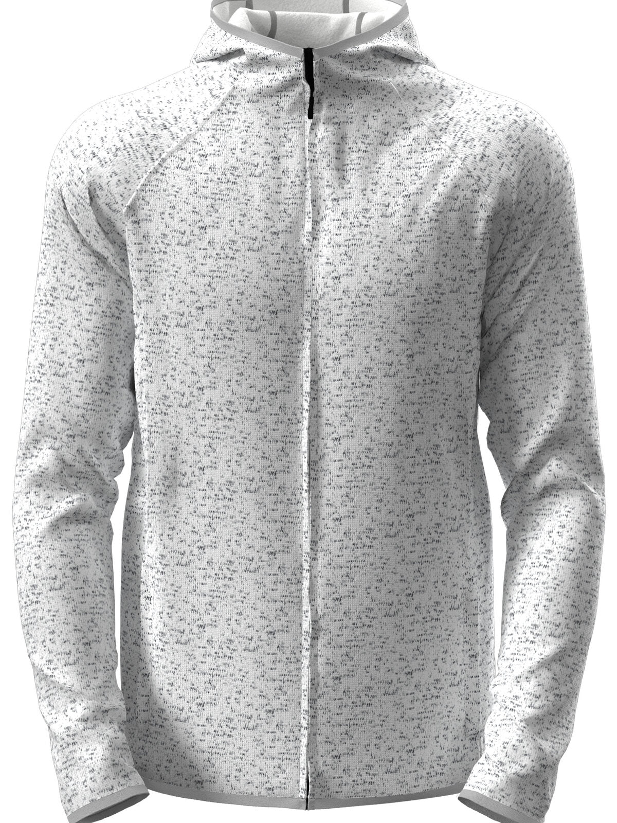 Lux Hooded Knit Fleece Jacket Herren – Stedman – Farbe light grey heather – individuell veredelbar
