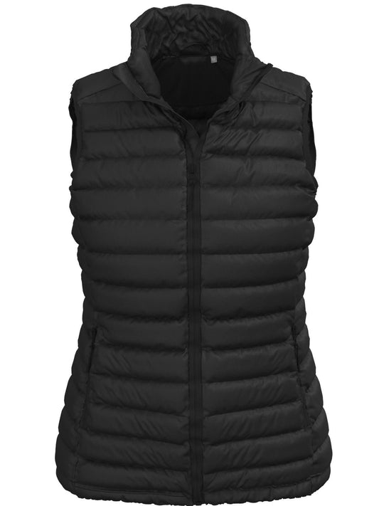 Lux Padded Vest Damen Jacke – Stedman – Farbe black opal – individuell veredelbar