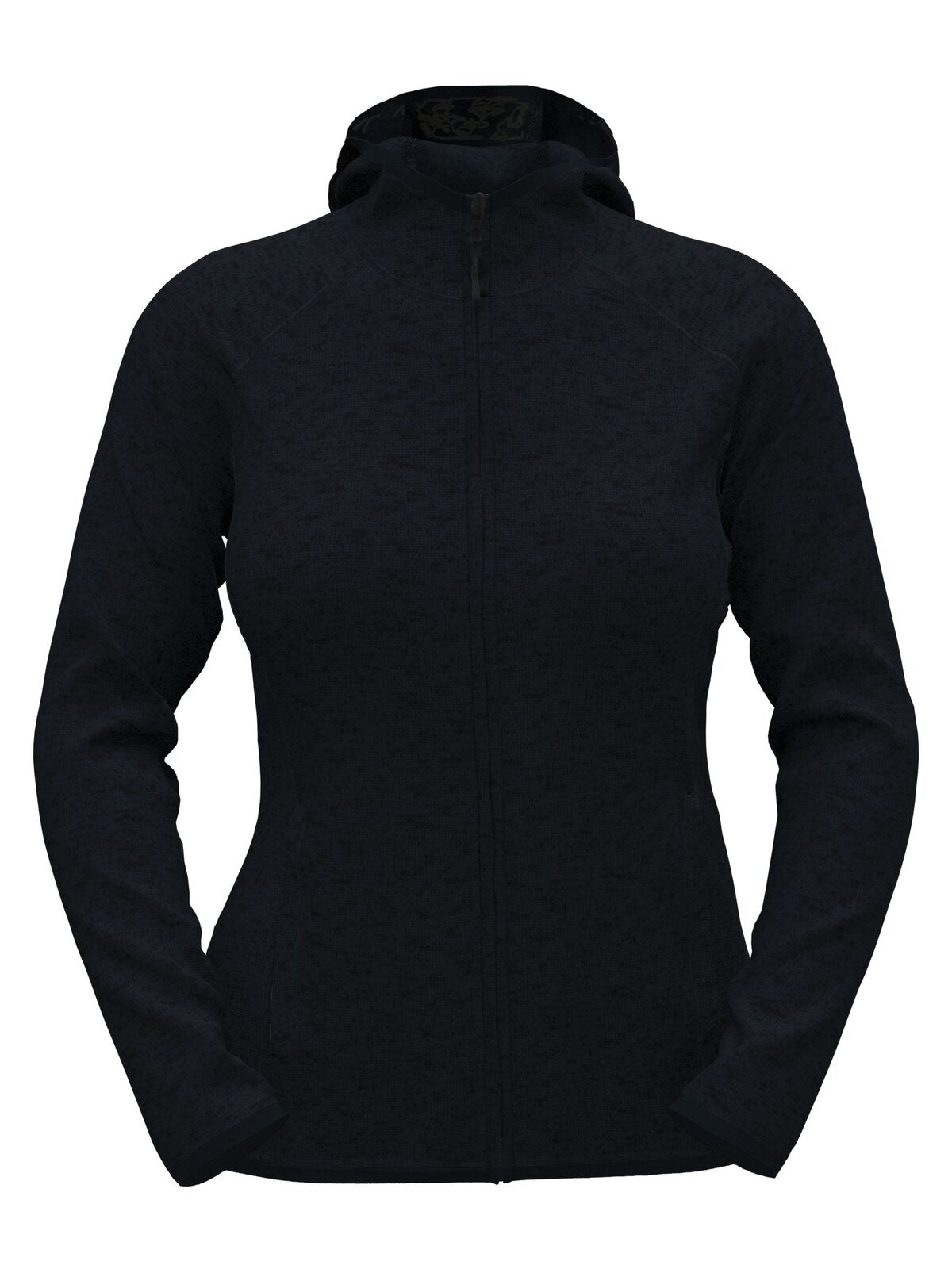 Lux Hooded Knit Fleece Jacket Damen – Stedman – Farbe blue midnight heather – individuell veredelbar