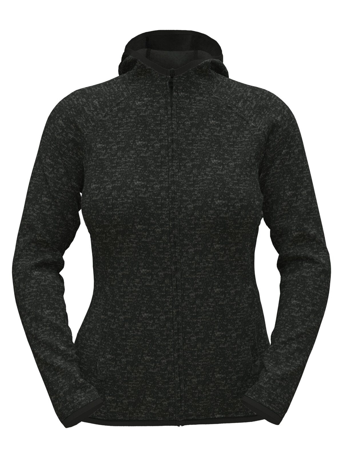 Lux Hooded Knit Fleece Jacket Damen – Stedman – Farbe black opal heather – individuell veredelbar