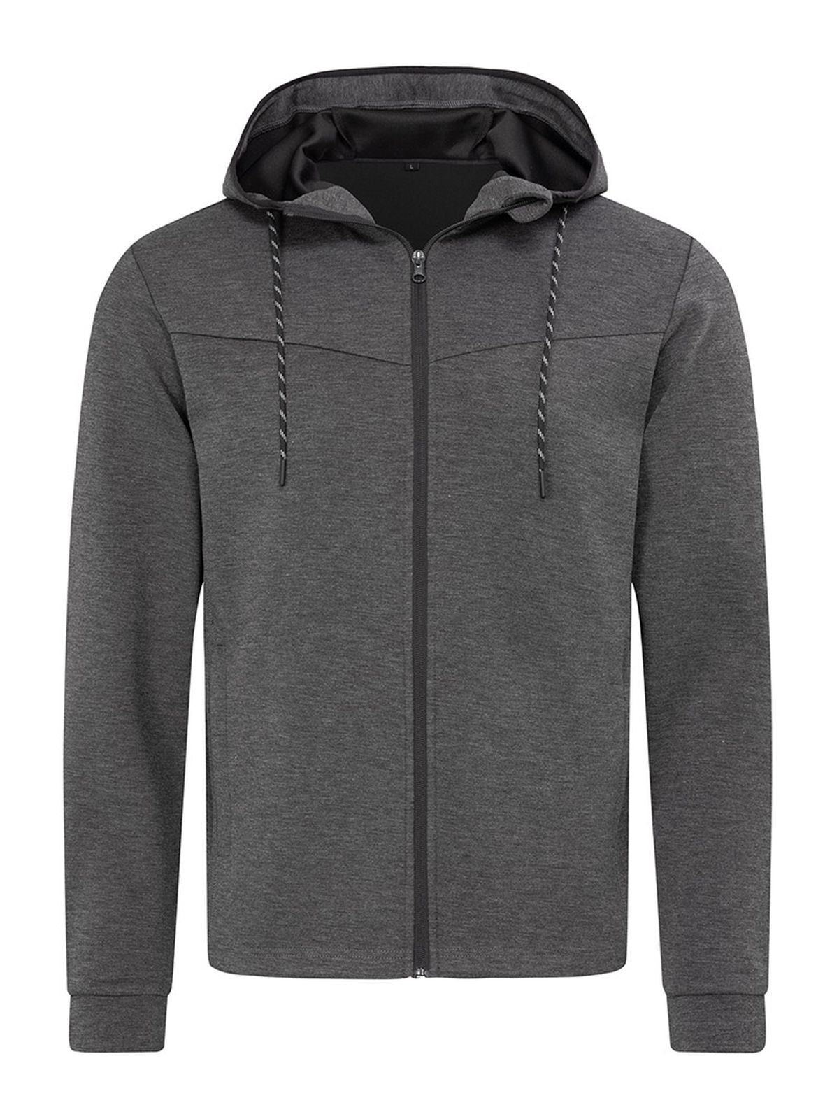 Recycled Scuba Jacket Men Herren Sweatshirt / Hoodie – Stedman – Farbe anthra heather – individuell veredelbar