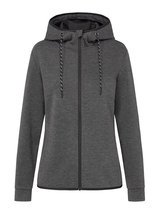 Recycled Scuba Jacket Women Damen Sweatshirt / Hoodie – Stedman – Farbe anthra heather – individuell veredelbar