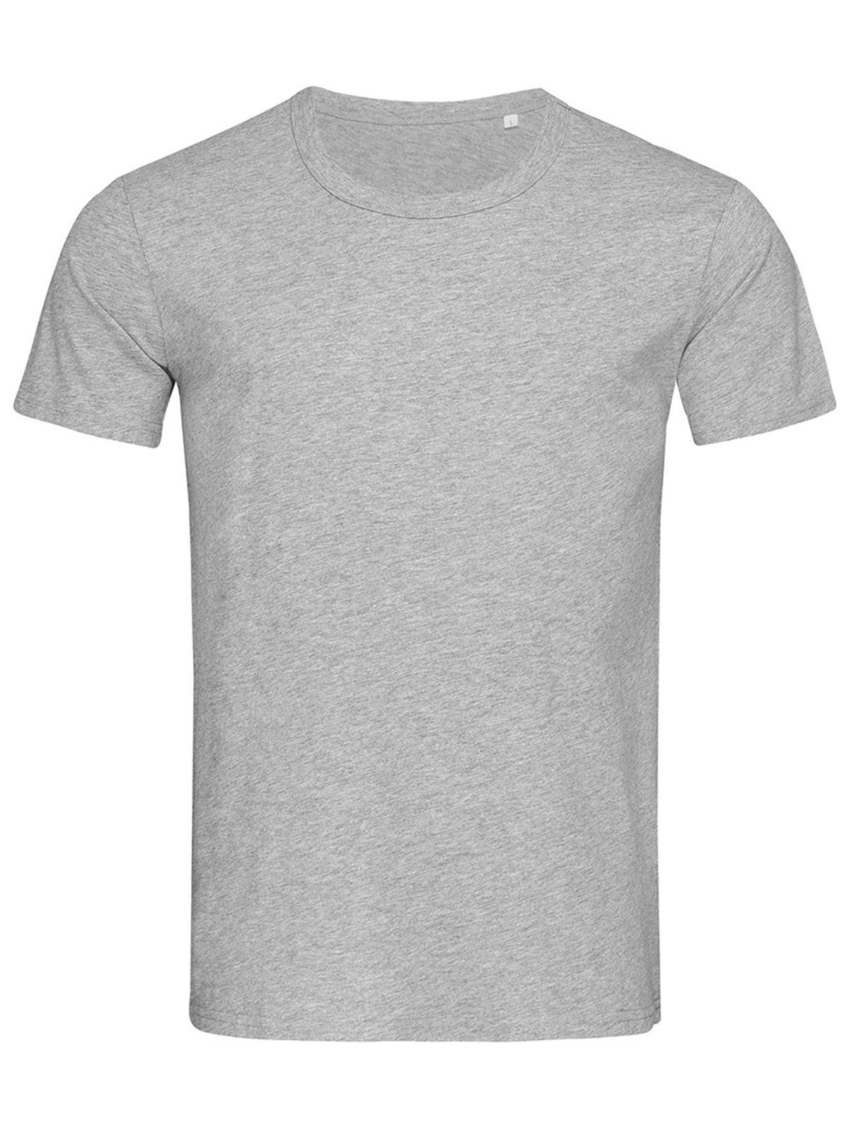 Ben Crew Neck T-Shirt – Stedman – Farbe grey heather – individuell veredelbar