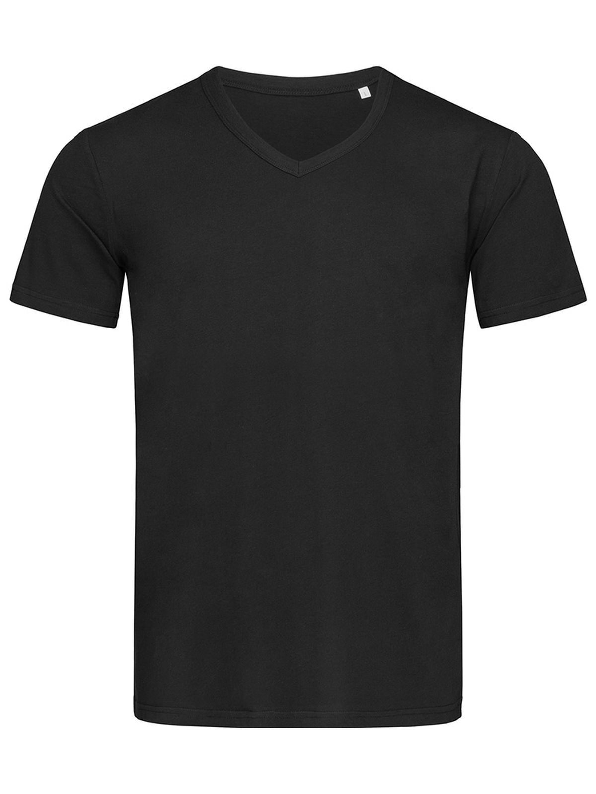 Ben V-Neck T-Shirt – Stedman – Farbe black opal – individuell veredelbar