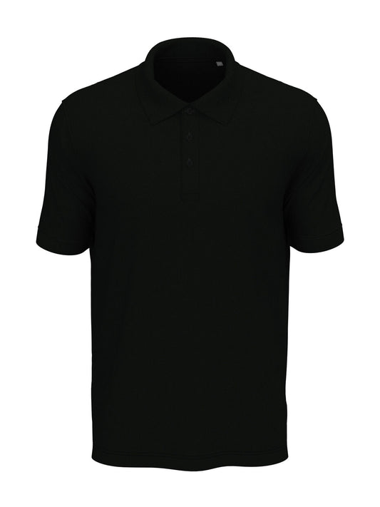 Lux Polo Herren Poloshirt – Stedman – Farbe black opal – individuell veredelbar