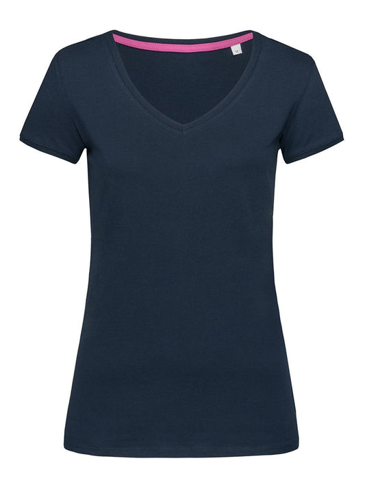 Megan V-Neck Herren T-Shirt – Stedman – Farbe marina blue – individuell veredelbar