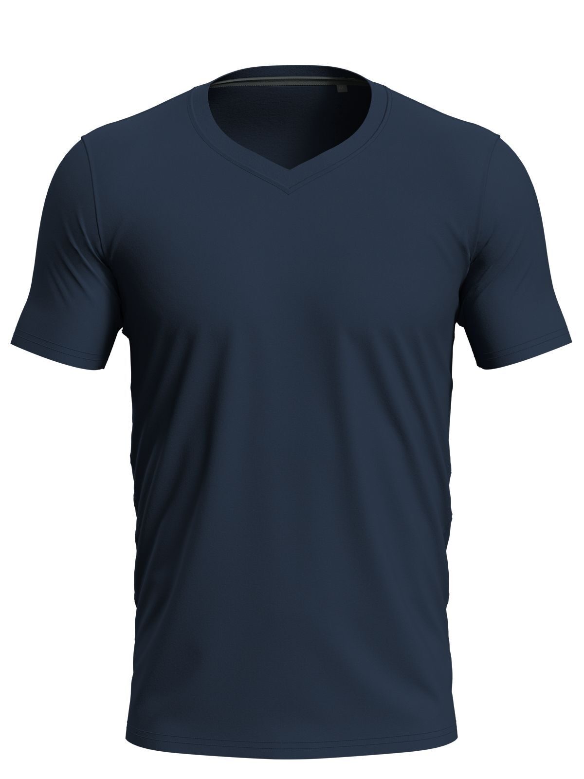 Stretch-T V-Neck T-Shirt – Stedman – Farbe blue midnight – individuell veredelbar