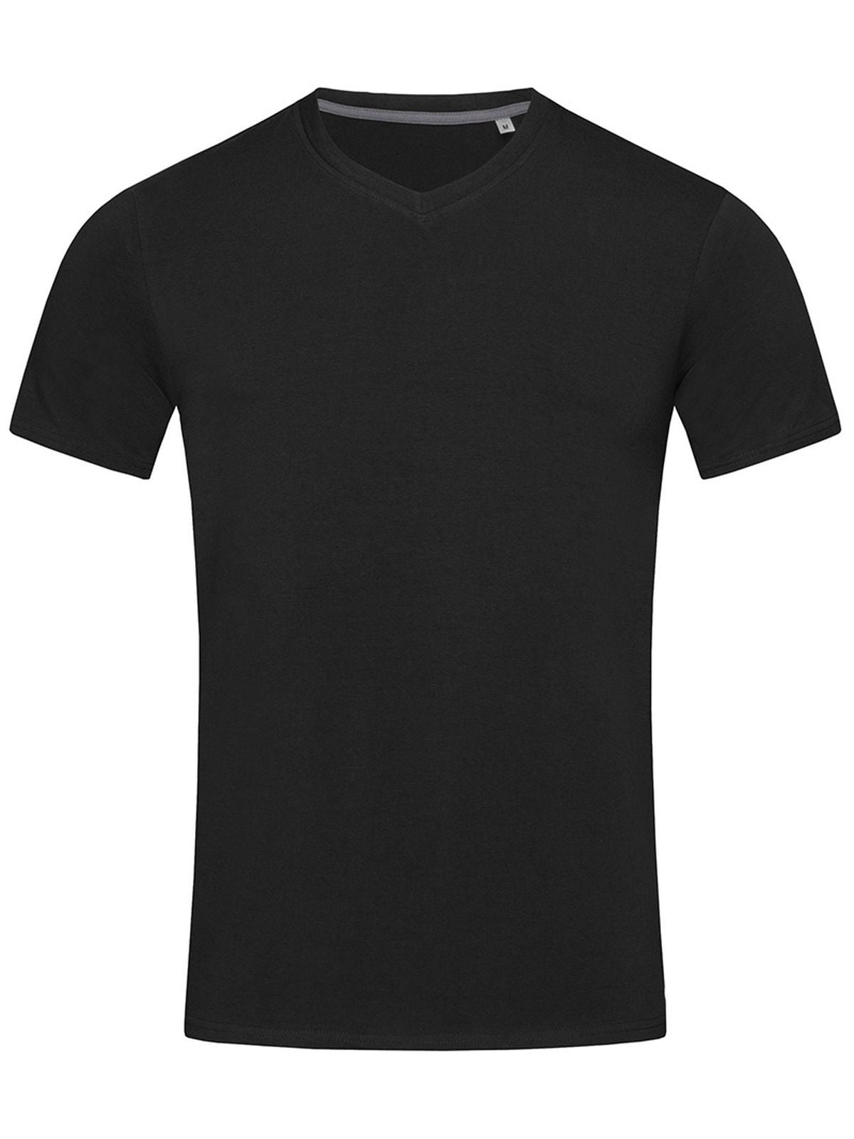 Stretch-T V-Neck T-Shirt – Stedman – Farbe black opal – individuell veredelbar