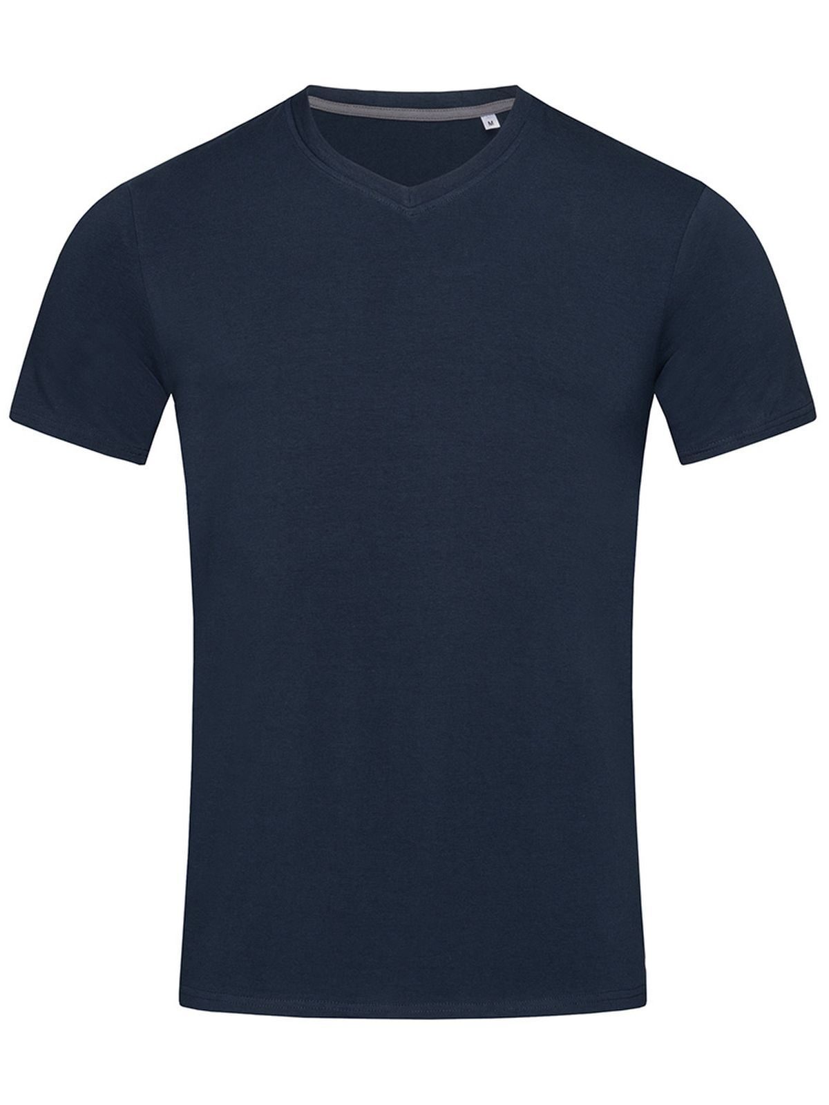 Stretch-T V-Neck T-Shirt – Stedman – Farbe marina blue – individuell veredelbar