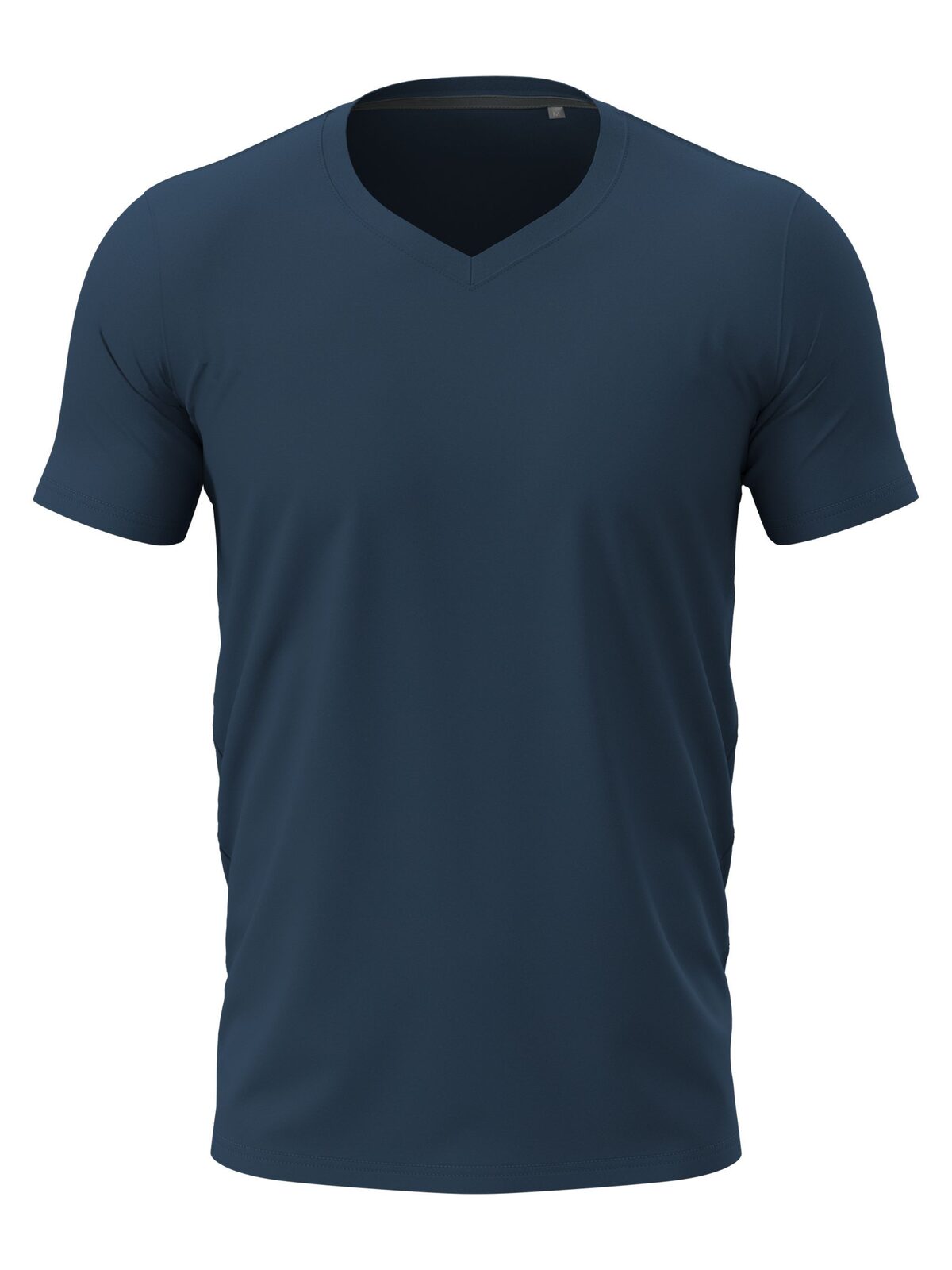 Stretch-T V-Neck T-Shirt – Stedman – Farbe navy blue – individuell veredelbar