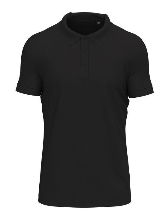 Stretch Polo Herren Poloshirt – Stedman – Farbe black opal – individuell veredelbar