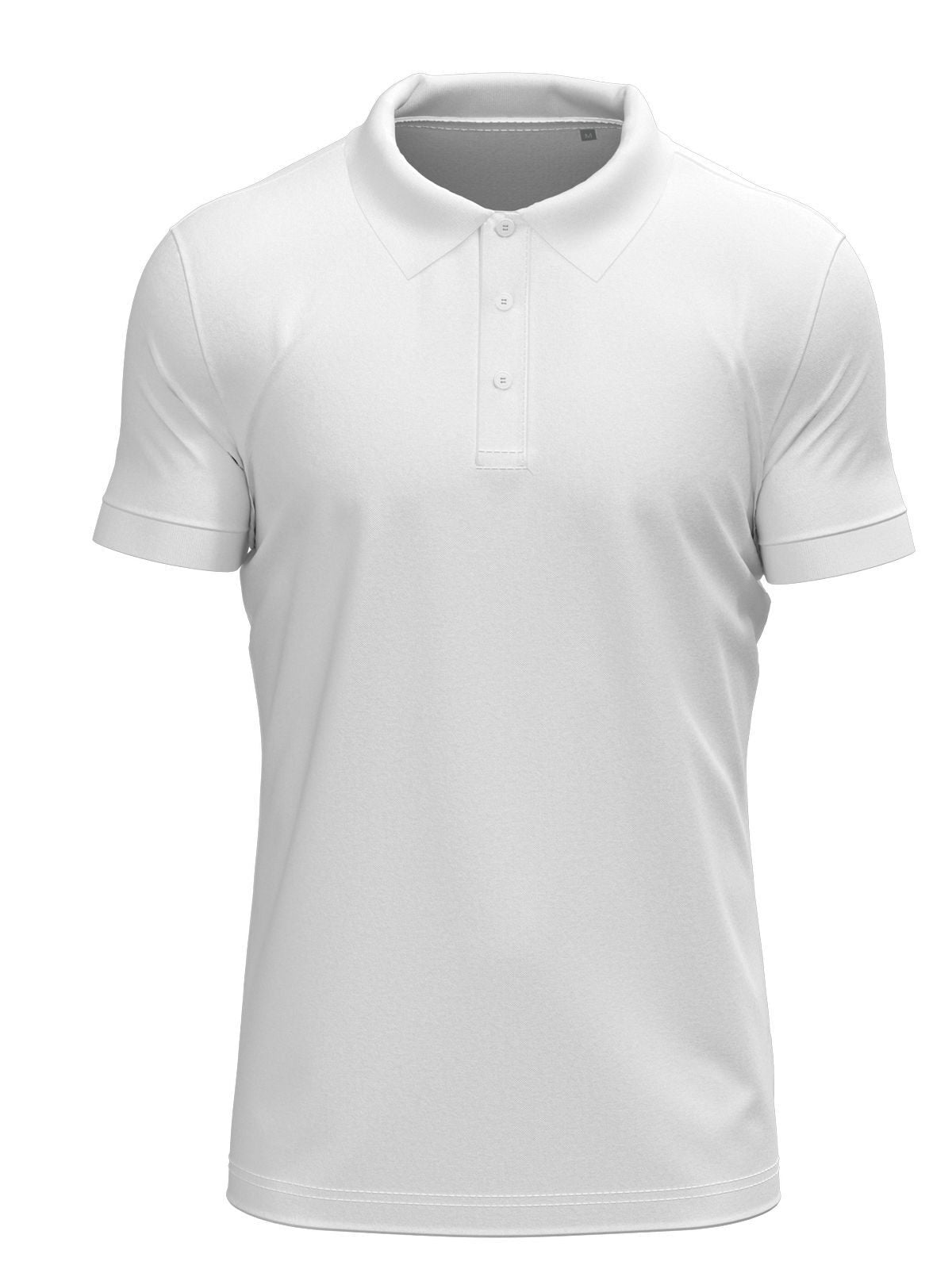 Stretch Polo Herren Poloshirt – Stedman – Farbe Weiß – individuell veredelbar