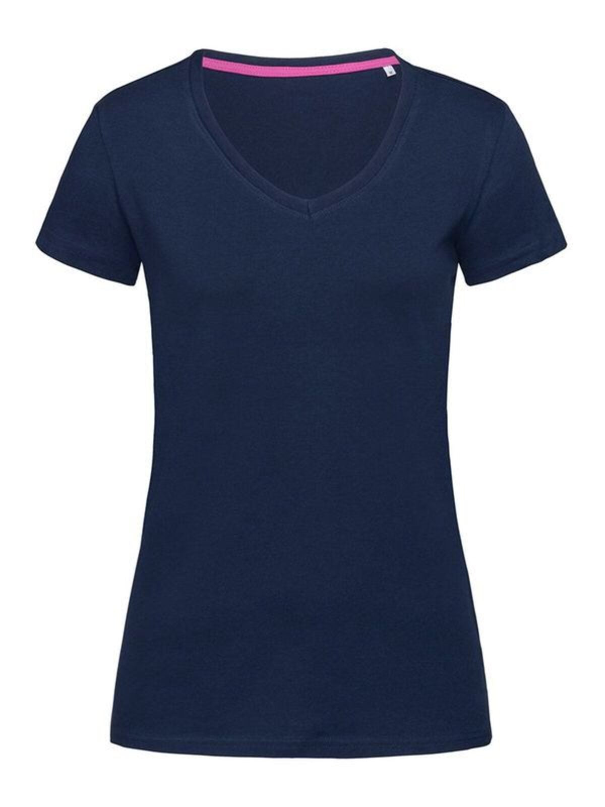Stretch-T V-Neck women Damen T-Shirt – Stedman – Farbe blue midnight – individuell veredelbar