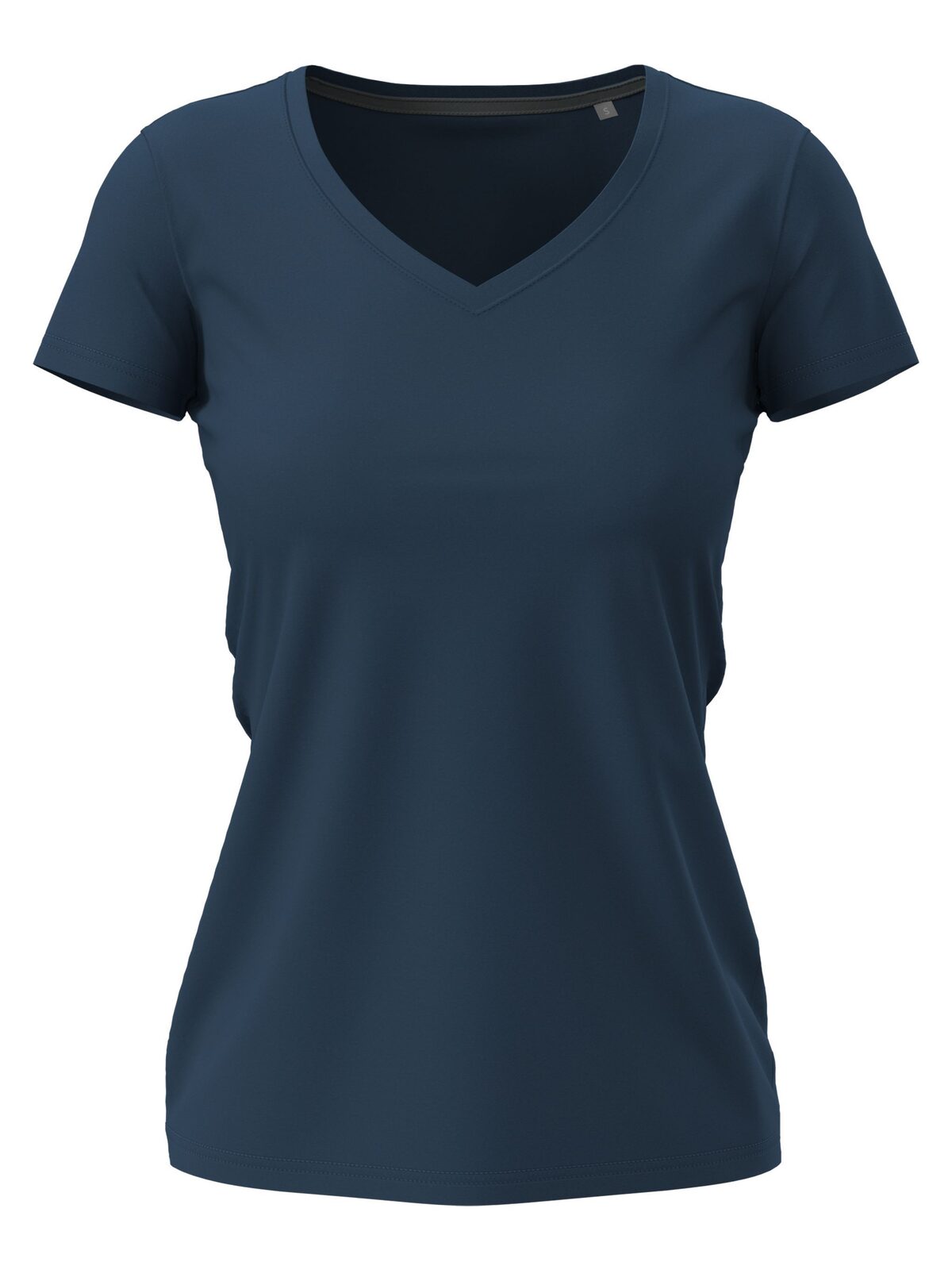 Stretch-T V-Neck women Damen T-Shirt – Stedman – Farbe navy blue – individuell veredelbar