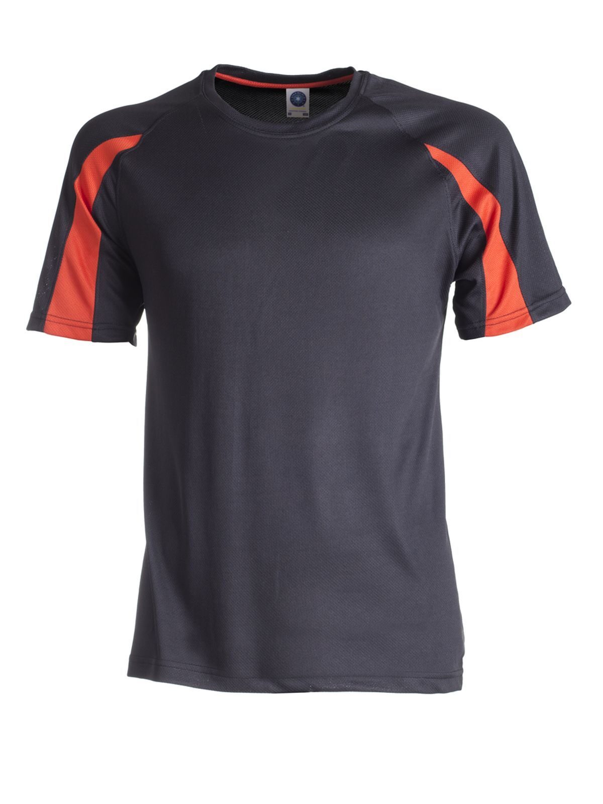 Ultra Tech Performance Unisex T-Shirt – Star World – Farbe Black/Fiesta Red – individuell veredelbar