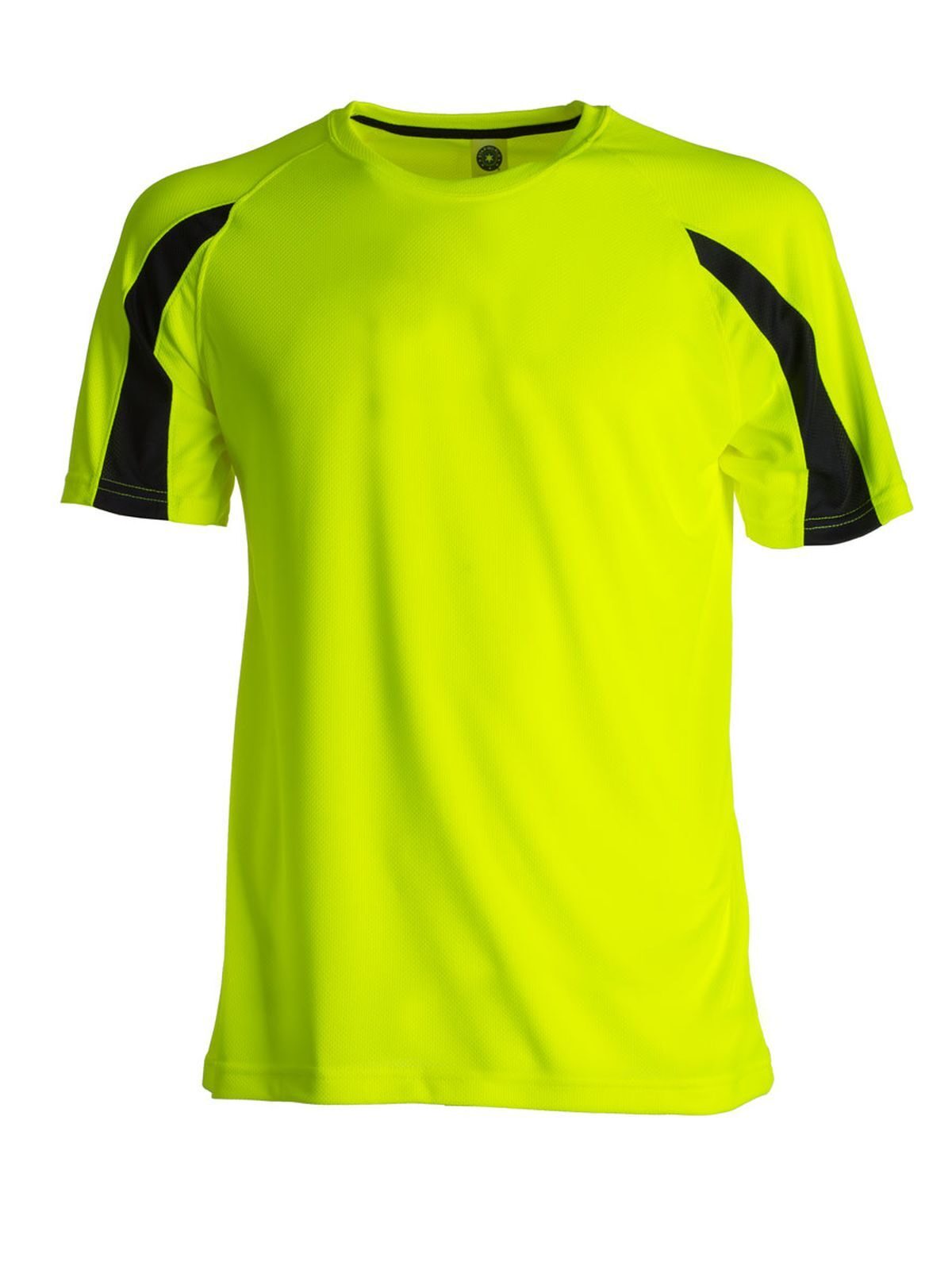 Ultra Tech Performance Unisex T-Shirt – Star World – Farbe Fluorescent Yellow/Black – individuell veredelbar
