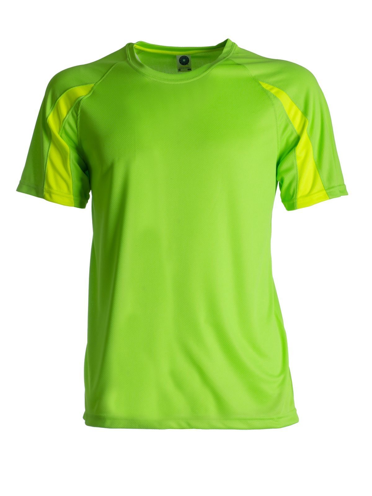 Ultra Tech Performance Unisex T-Shirt – Star World – Farbe Fluorescent Green/Fluo Yellow – individuell veredelbar