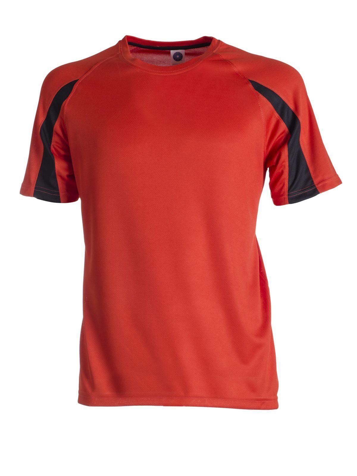Ultra Tech Performance Unisex T-Shirt – Star World – Farbe Fiesta Red/Black – individuell veredelbar