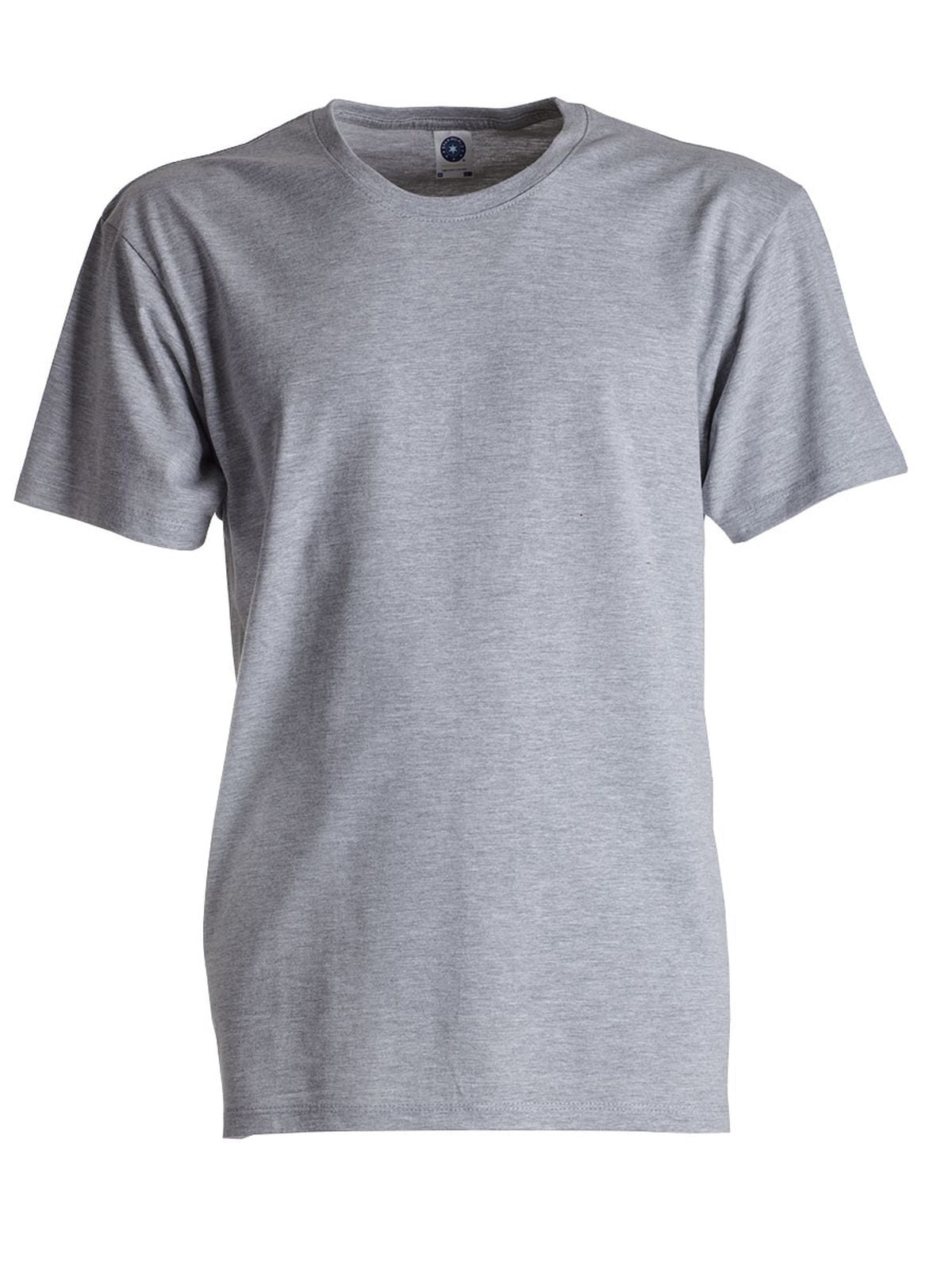 Gold Label Men's Retail Herren T-Shirt – Star World – Farbe Heather Grey – individuell veredelbar