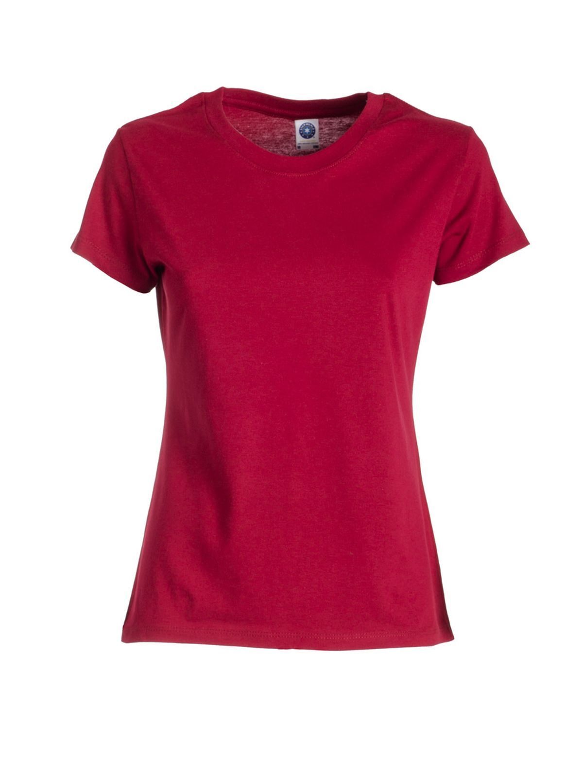 Gold Label Ladies Retail Damen T-Shirt – Star World – Farbe Cardinal Red – individuell veredelbar