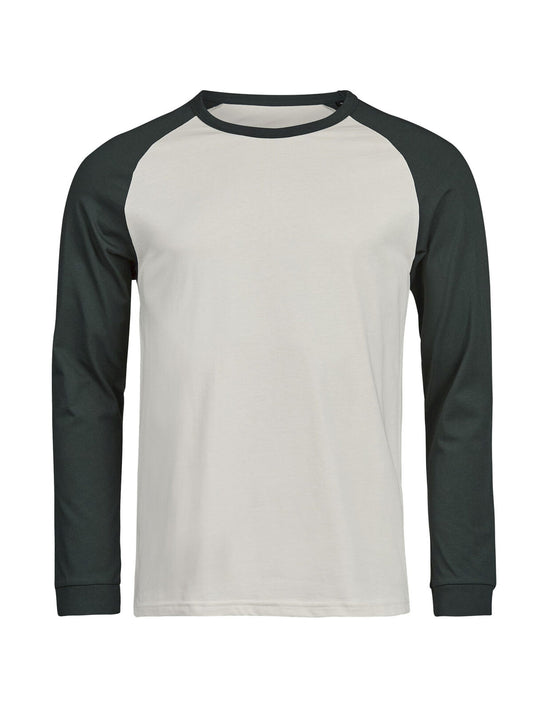 Urban Baseball Tee Herren T-Shirt – Tee Jays – Farbe cement/dark green – individuell veredelbar