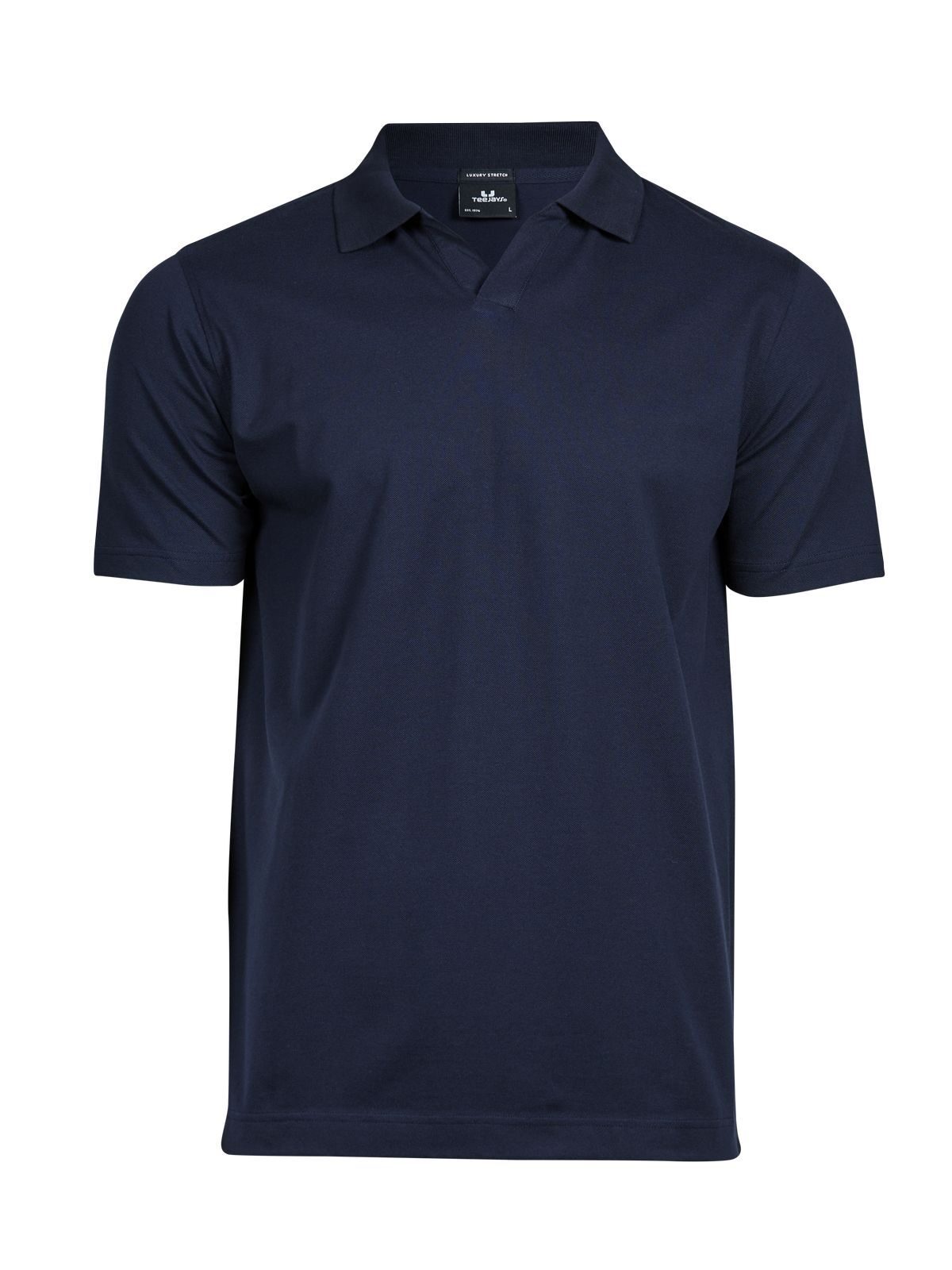 Luxury Stretch V-Neck Polo Poloshirt – Tee Jays – Farbe Navy – individuell veredelbar