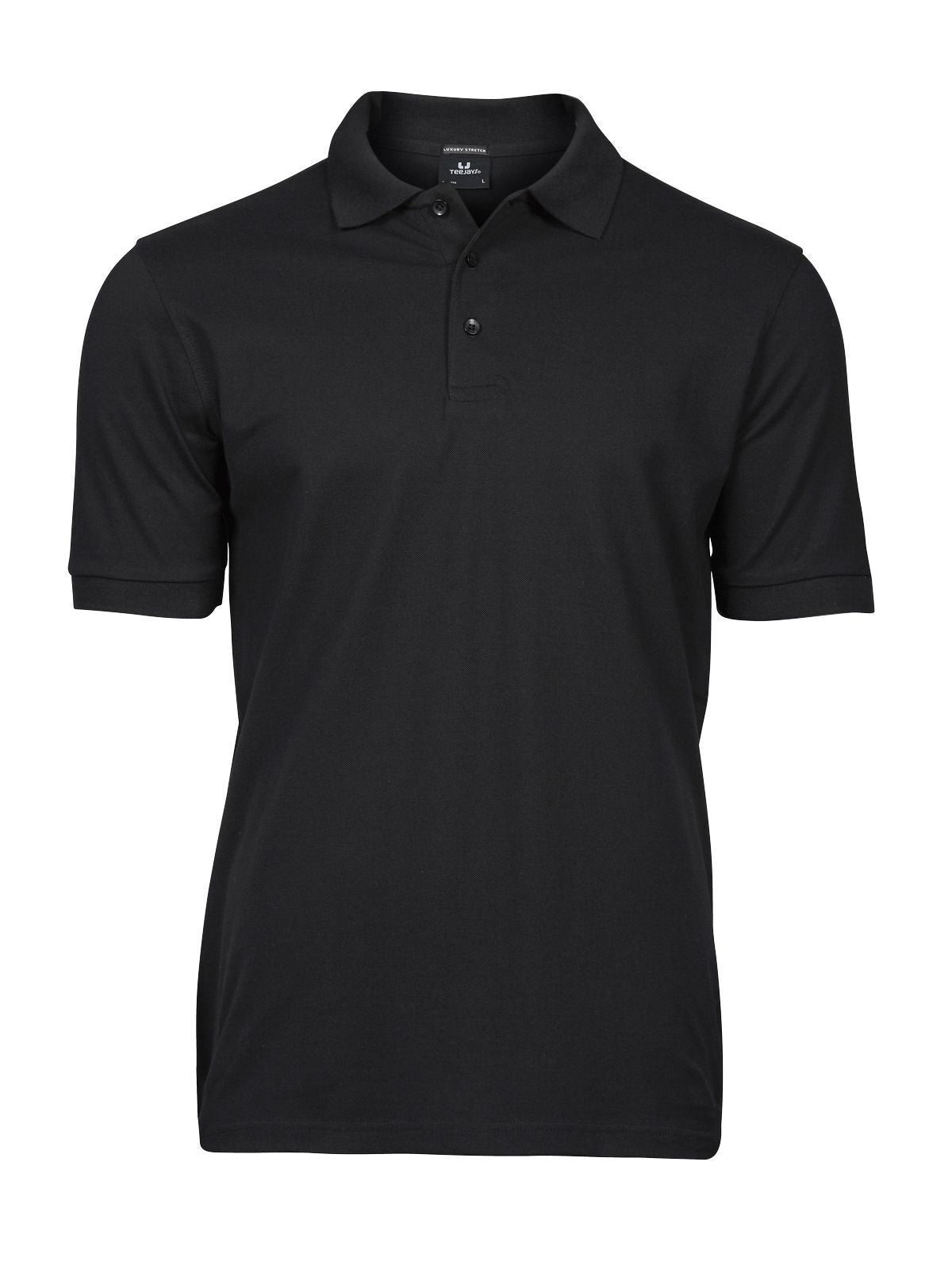 Luxury Stretch Polo Poloshirt – Tee Jays – Farbe Schwarz – individuell veredelbar