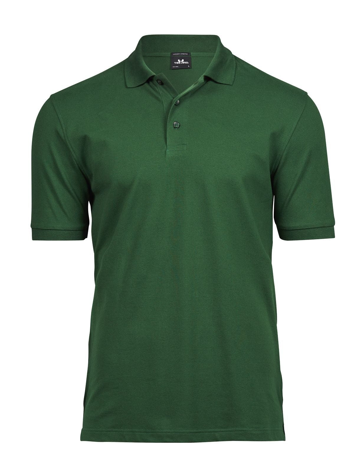 Luxury Stretch Polo Poloshirt – Tee Jays – Farbe Waldgrün – individuell veredelbar
